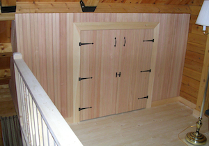 Custom built closet doors